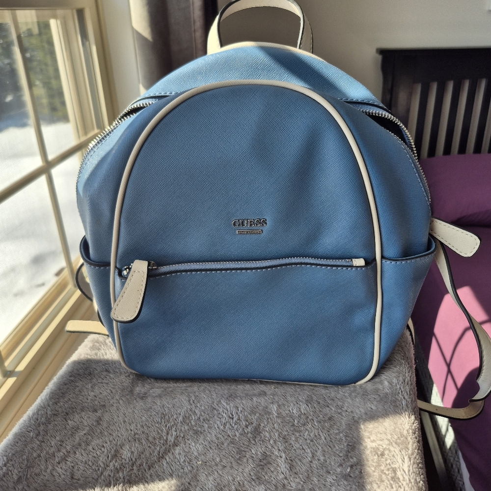 Guess Blue and Creme Backpack